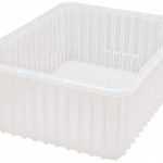 QUANTUM STORAGE Polypropylene Dividable Storage Tote: DG92080CL
