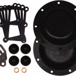 SANDPIPER Diaphragm Pump Fluid Section Repair Kit: Buna-N, Includes Check Balls, Diaphragms & Gasket, Use with HDF2 476.270.360
