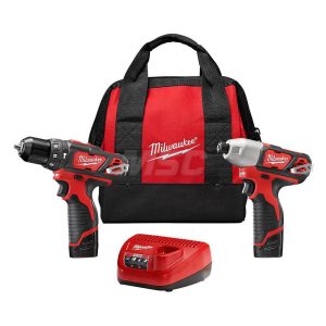 MILWAUKEE TOOL Cordless Tool Combination Kit: 12V 2497-22
