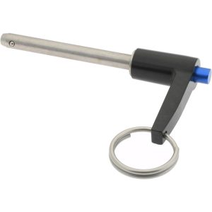 GIBRALTAR Quick-Release Pin: L-Handle, 1/4" Pin Dia, 2" Usable Length LBL-SS7113