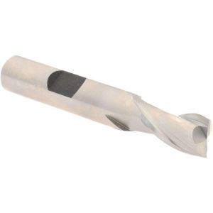 HERTEL 3/8" Diam, 9/16" LOC, 2 Flute High Speed Steel Keyway End Mill E116302401
