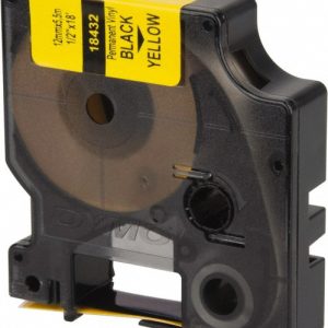 DYMO Vinyl Tape: 18', Yellow 18432