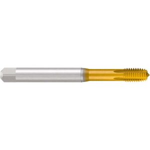 EMUGE Thread Forming Tap: 1/2-20 UNF, 2BX Class of Fit, Modified Bottoming, High-Speed Steel-E-PM, TiN-T1 Coated CU92F000.5047