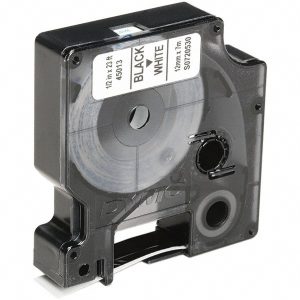 ABILITYONE Label Maker Label: Black on White, 1/2" OAW 7510016576746