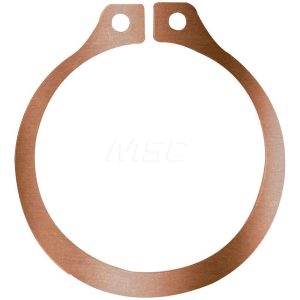 ROTOR CLIP External Retaining Ring: 0.117" Groove Dia, 1/8" Shaft Dia, Beryllium Copper & Stainless Steel, Zinc-Plated SH-12BC B100