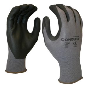 CORDOVA Work Gloves: Cordova 6905, Size Medium, Micro-Foam Nitrile-Coated Polyurethane, Industrial 6905M