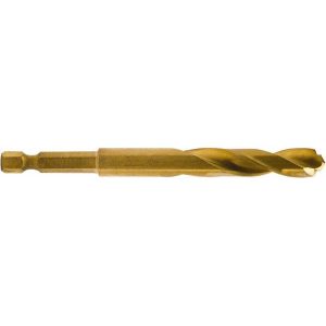 DEWALT Mechanics Drill Bit: 0.4375" Dia, 135&deg, High-Speed Steel, Straight-Cylindrical Shank, Pilot Point DD5128