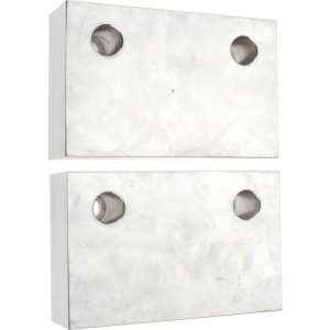 GIBRALTAR Vise Jaw: 6.00" Wide, 4" High, 2.0000" Thick, Flat 428-1080