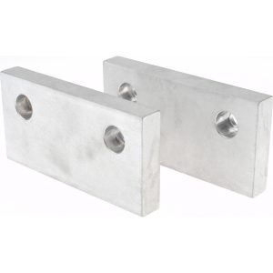 GIBRALTAR Vise Jaw: 6.00" Wide, 3" High, 0.7500" Thick, Flat 428-1081