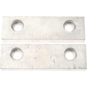 GIBRALTAR Vise Jaw: 4.00" Wide, 1-1/4" High, 0.6250" Thick, Flat 428-1082