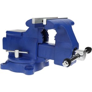 GIBRALTAR Bench & Pipe Combination Vise: 6.5" Jaw Width, 5-1/2" Jaw Opening, 3-11/16" Throat Depth G56413
