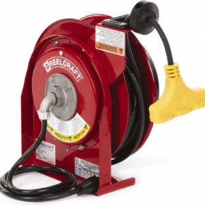 REELCRAFT Cord & Cable Reel: 12 AWG, 45' Long, Triple-Tap Outlet End L 4545 123 9