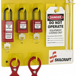 ABILITYONE Equipped Lockout Tagout Station: Keyed Different, 25 Pc 5340016512045