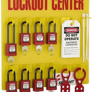 ABILITYONE Equipped Lockout Tagout Station: Keyed Different, 30 Pc 5340016512050