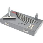 SPI Mechanical Depth Micrometer: 6'' Range, 6 Rods MS1536-07
