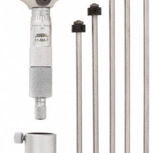 SPI Mechanical Depth Micrometer: 6'' Range, 6 Rods 11-566-7