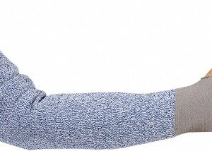 MAPA PROFESSIONAL Cut & Puncture-Resistant Sleeve: Size Universal, HDPE, Blue, ANSI Cut A4 537012