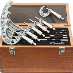 SPI Mechanical Outside Micrometer Set: 6 Pc, 0 to 6" Measurement CMS160622011