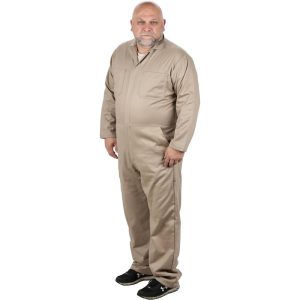 PRO-SAFE Coveralls: Size Large, Cotton, Indura Ultra Soft & Nylon AF-CV-B1-L