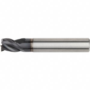 KENNAMETAL 0.4606" Mill Diam, 28mm LOC, 3 Flute Solid Carbide Keyway End Mill 4090773