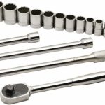ABILITYONE Socket Set: Standard, 17 Pc, 1/2" Drive, 3/8 to 1-1/8" 5120011878433