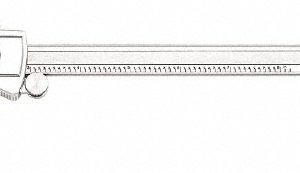 STARRETT Dial Caliper: 8'' Range, 0.001'' Graduation, 0.1'' per Revolution 61468
