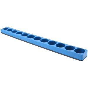 MECHANIC'S TIME SAVER'S INC. 12 Piece Capacity Magnetic Shallow Socket Holder S3810