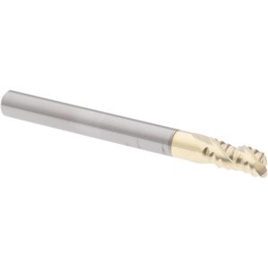 ACCUPRO Corner Radius End Mill: 3/16" Dia, 3/8" LOC, 0.03" Radius, 3 Flutes, Solid Carbide 43163641