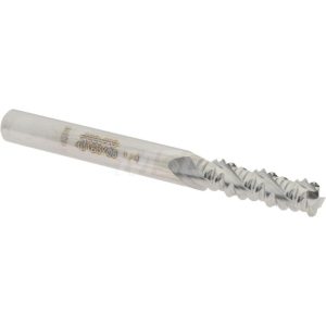 ACCUPRO Corner Radius End Mill: 1/4" Dia, 3/4" LOC, 0.045" Radius, 3 Flutes, Solid Carbide 43163708