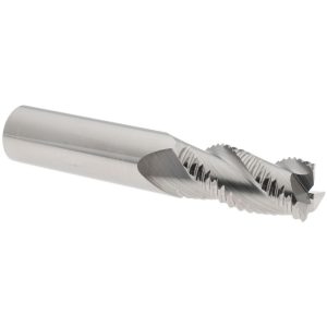 ACCUPRO Roughing End Mill: 5/8" Dia, 3 Flutes, 0.06" Corner Radius, Chipbreaker, Solid Carbide 43163740