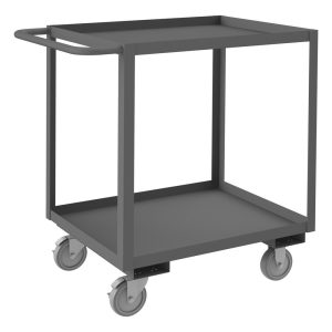 DURHAM Heavy-Duty Service Utility Cart: 30" Long, 24" Wide, Steel, 1200 lb Capacity, Gray RSC-2430-2-95
