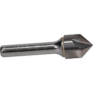 KEO Countersink: 3/4" Head Dia, 90.00 deg Included Angle, 6 Flute, Solid Carbide, Right Hand Cut 919-001-046