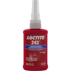 LOCTITE Threadlocker: Blue, Liquid, 50 mL, Bottle 1329467