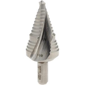 HERTEL Step Drill Bit: 3/8" Shank Dia, Cobalt, 2 Hole Sizes SDD43274570