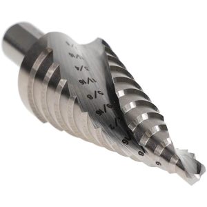 HERTEL Step Drill Bit: 3/8" Shank Dia, Cobalt, 12 Hole Sizes SDD43274596