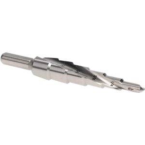 HERTEL Step Drill Bit: 1/4" Shank Dia, Cobalt, 6 Hole Sizes SDD43274638