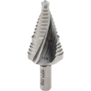 HERTEL Step Drill Bit: 3/8" Shank Dia, High Speed Steel, 2 Hole Sizes SDD43274711