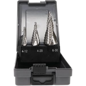 HERTEL Drill Bit Set: Step Drill Bits, 3 Pc, 30" Drill Bit Size, 118 &deg;, High Speed Steel SDD43275056