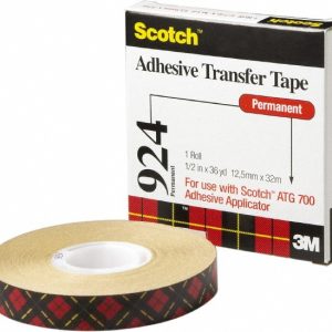 SCOTCH Adhesive Transfer Tape: 1/2" Wide, 36 yd 7000047500