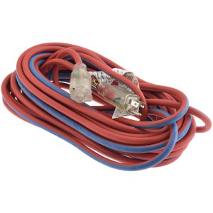 PRO-SOURCE 50', 14/3 Gauge/Conductors, Blue/Red Outdoor Extension Cord PS-AZB0130
