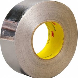 3M Silver Aluminum Foil Tape: 3" Wide, 3.25 mil Thick 7010375681