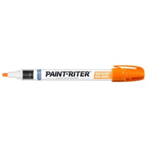 MARKAL Liquid Paint Marker: Fluorescent Orange, Alcohol Base, Bullet Tip 97052