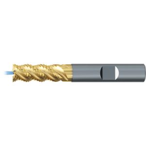 EMUGE Roughing & Finishing End Mill: 3/8" Dia, 4 Flutes, Square End, Solid Carbide 2649TZ.0375