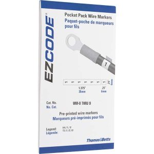 VALUE COLLECTION Wire Marker Books & Pens; Wire Marker Type: Book; Book Type: Numeric; Included Characters: 0-9; Marker Attachment Style: Self-Adhesive; Label Length: 5 in; Number Of Labels: 320; Label Material: Vinyl Cloth; Character Quantity: 10; Marker Material: Cloth; BD--23478-1