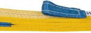 VALUE COLLECTION Flat Eye & Eye, Type 3 Web Sling: 8' Long, Polyester WS-MH-SLNG1-132