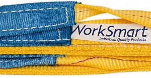 VALUE COLLECTION Twisted Eye & Eye, Type 4 Web Sling: 4' Long, Polyester WS-MH-SLNG1-204