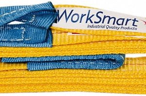 VALUE COLLECTION Twisted Eye & Eye, Type 4 Web Sling: 6' Long, Polyester WS-MH-SLNG1-205