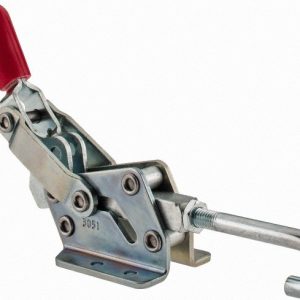 DE-STA-CO Pull-Action Latch Clamp: Horizontal, 1,507 lb, J-Hook, Flanged Base 3051