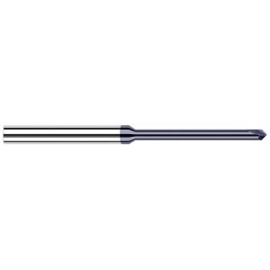 HARVEY TOOL Chamfer Mill: 5/64" Dia, 1/8" Shank Dia, 90 deg, 2 Flute, Solid Carbide, Single End 924045-C3