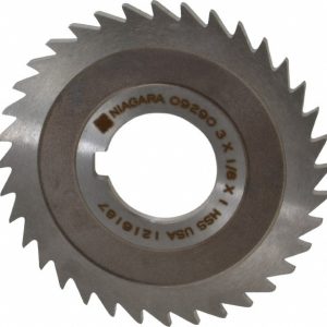 KEO Slitting & Slotting Saw: 3" Dia, 1/8" Thick, 1" Arbor Hole, 36 Teeth, High Speed Steel 950-000-693